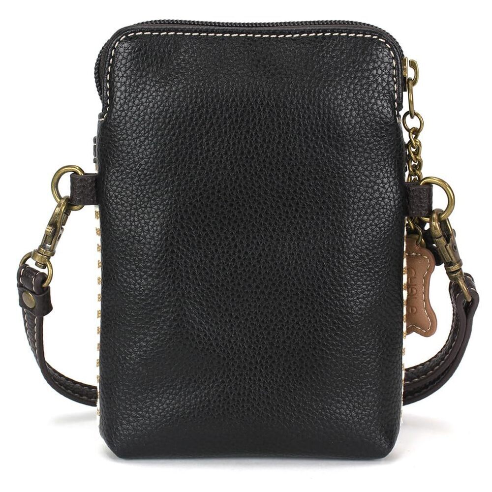 6444 Dog Collection Cell Phone Crossbody Purse- PU Leather/Canvas - Picture 2 of 3